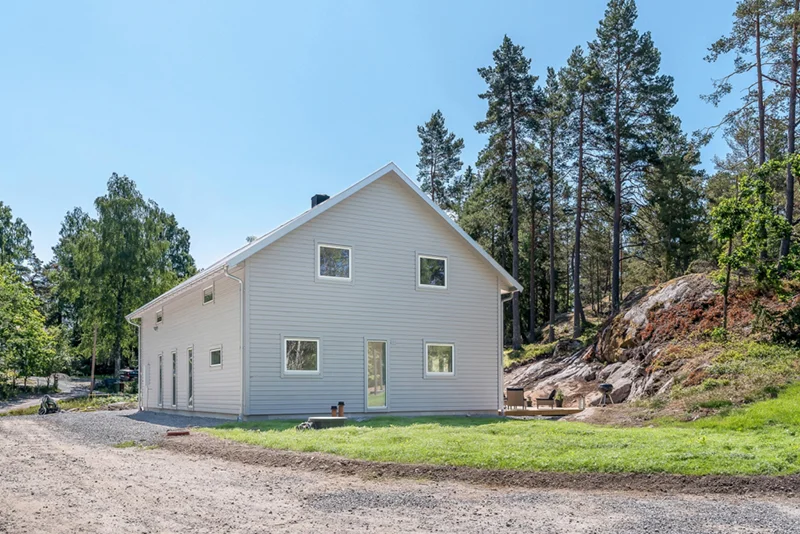 Malning av fasad Helsingborg Paarp